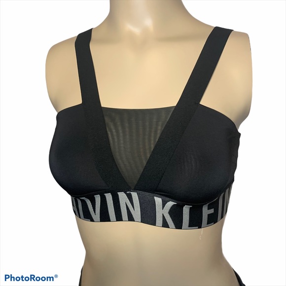 Calvin Klein Other - CALVIN KLEIN BLACK BASIC ATHLETIC SPORTS BRA SZ S